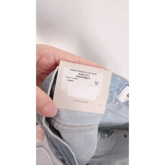 Agolde Parker Vintage Cut Off Short in Swapmeet 25” - Picture 10 of 10